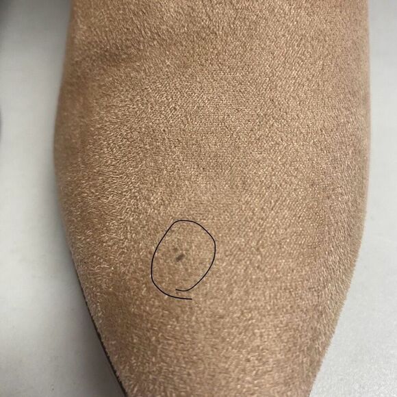 ZBY Women’s Tan Beige Ankle Boots Side Gore Size 7 Block Heels See Description - Picture 11 of 12